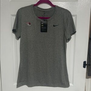 NWT Nike Women's Gray Dri-FIT Short Sleeve Tee